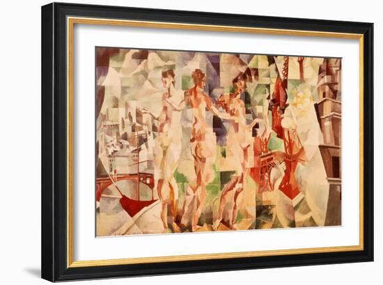 La Ville De Paris (City of Paris, France), 1910-12-Robert Delaunay-Framed Giclee Print