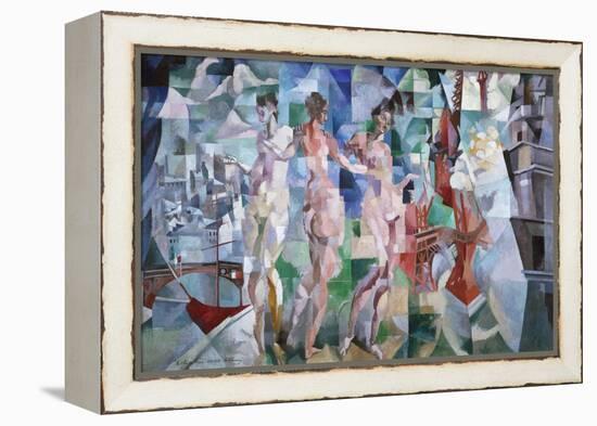 La ville de Paris-Robert Delaunay-Framed Premier Image Canvas