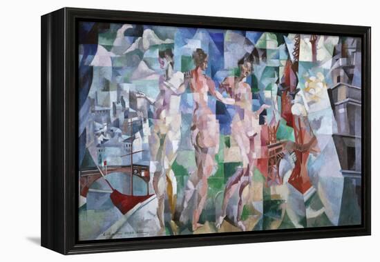 La ville de Paris-Robert Delaunay-Framed Premier Image Canvas