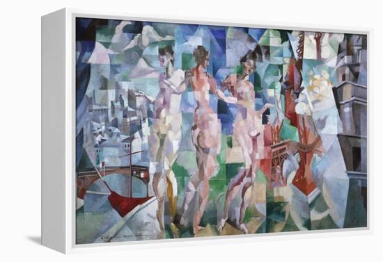 La ville de Paris-Robert Delaunay-Framed Premier Image Canvas