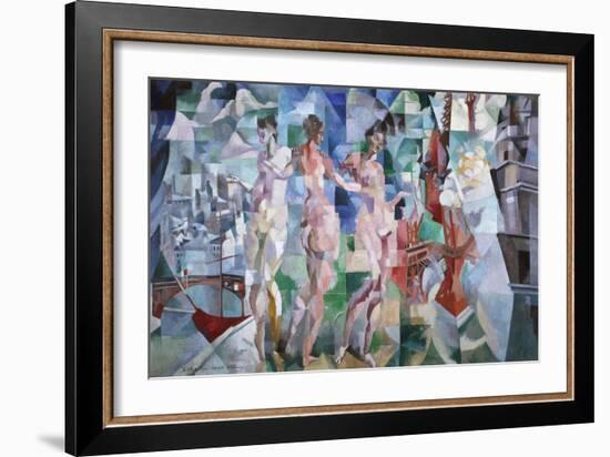 La ville de Paris-Robert Delaunay-Framed Giclee Print