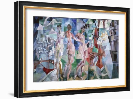 La ville de Paris-Robert Delaunay-Framed Giclee Print