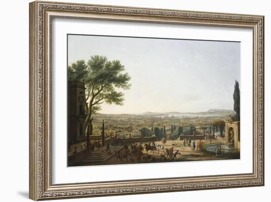 La Ville et la rade de Toulon-Claude Joseph Vernet-Framed Giclee Print