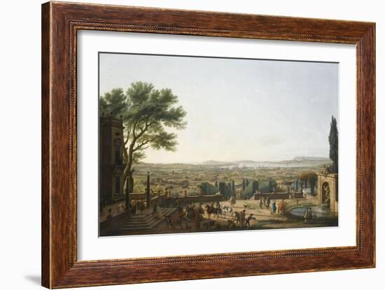 La Ville et la rade de Toulon-Claude Joseph Vernet-Framed Giclee Print