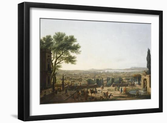 La Ville et la rade de Toulon-Claude Joseph Vernet-Framed Giclee Print