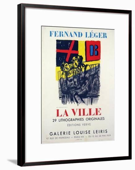 La Ville-Fernand Leger-Framed Art Print