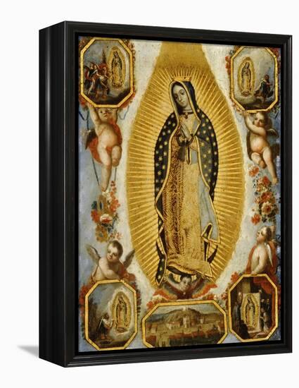 La Virgen de Guadalupe, 18th Century, Mexican School-null-Framed Premier Image Canvas