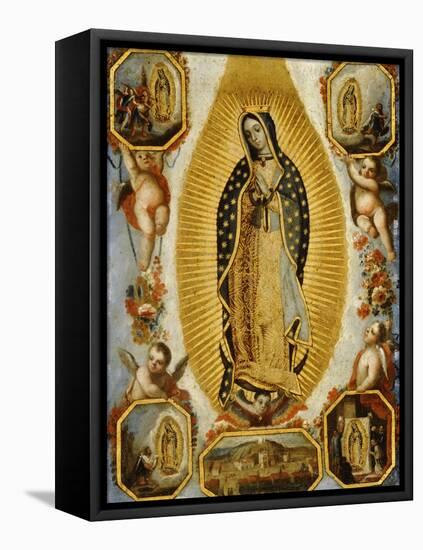 La Virgen de Guadalupe, 18th Century, Mexican School-null-Framed Premier Image Canvas