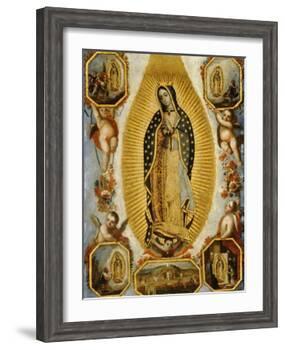La Virgen de Guadalupe, 18th Century, Mexican School-null-Framed Giclee Print