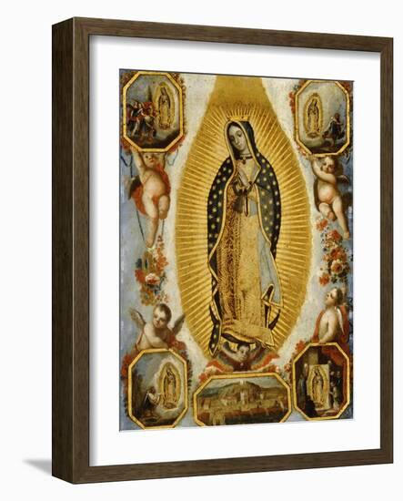 La Virgen de Guadalupe, 18th Century, Mexican School-null-Framed Giclee Print