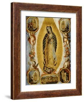 La Virgen de Guadalupe, 18th Century, Mexican School-null-Framed Giclee Print