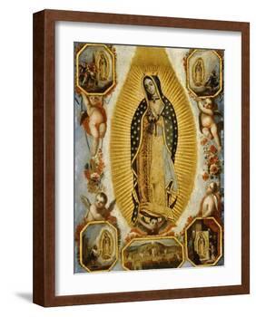 La Virgen de Guadalupe, 18th Century, Mexican School-null-Framed Giclee Print