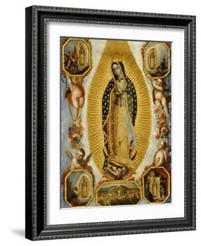 La Virgen de Guadalupe, 18th Century, Mexican School-null-Framed Giclee Print