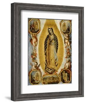La Virgen de Guadalupe, 18th Century, Mexican School-null-Framed Giclee Print