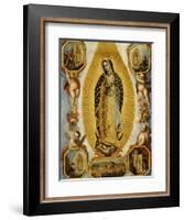La Virgen de Guadalupe, 18th Century, Mexican School-null-Framed Giclee Print