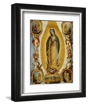 La Virgen de Guadalupe, 18th Century, Mexican School-null-Framed Giclee Print