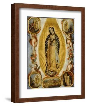 La Virgen de Guadalupe, 18th Century, Mexican School-null-Framed Giclee Print
