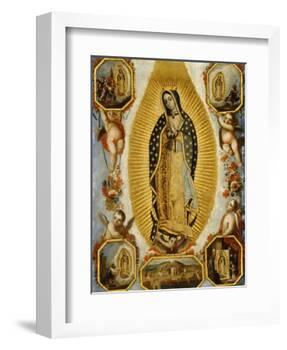 La Virgen de Guadalupe, 18th Century, Mexican School-null-Framed Giclee Print