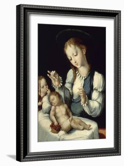 La Virgen De Las Cerezas VI-Luis De Morales-Framed Giclee Print