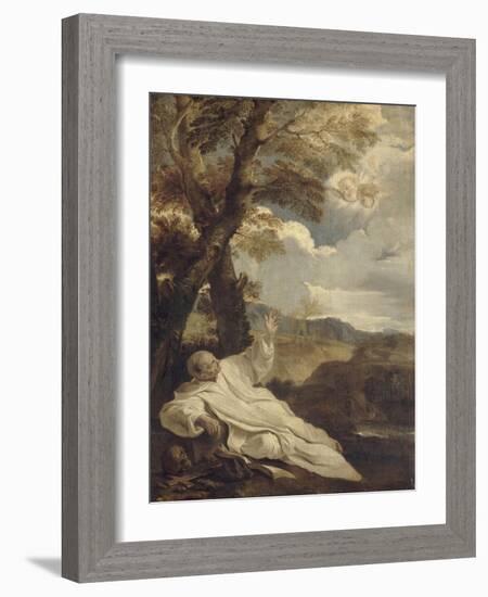 La Vision de Saint Bruno-Pier Francesco Mola-Framed Giclee Print