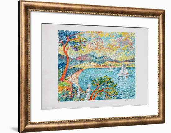 La Voile Blanche-Lucien Neuquelman-Framed Limited Edition