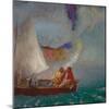 La Voile Grise, C.1900-05 (Oil on Canvas)-Odilon Redon-Mounted Giclee Print