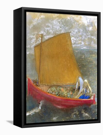 La Voile Jaune (The Yellow Sail)-Odilon Redon-Framed Premier Image Canvas
