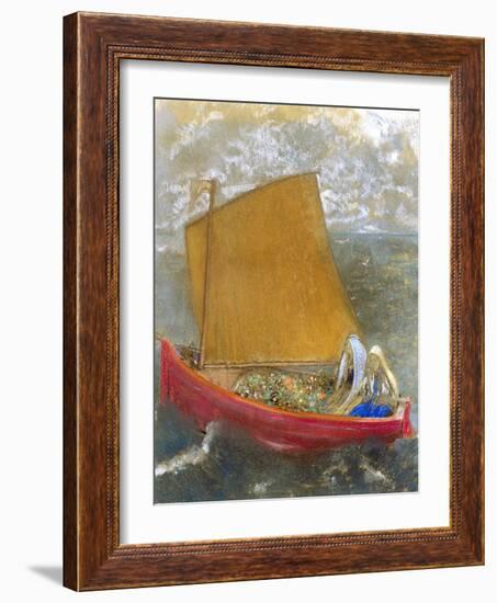 La Voile Jaune (The Yellow Sail)-Odilon Redon-Framed Giclee Print