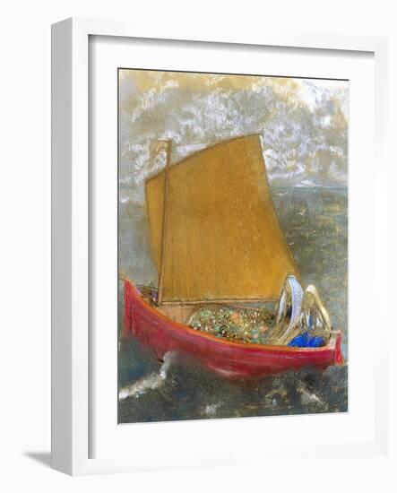 La Voile Jaune (The Yellow Sail)-Odilon Redon-Framed Giclee Print