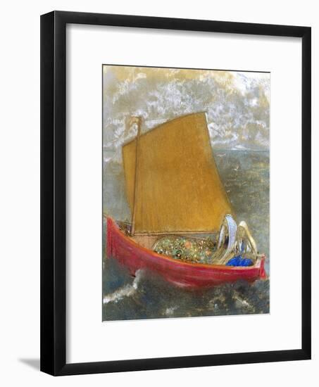 La Voile Jaune (The Yellow Sail)-Odilon Redon-Framed Giclee Print