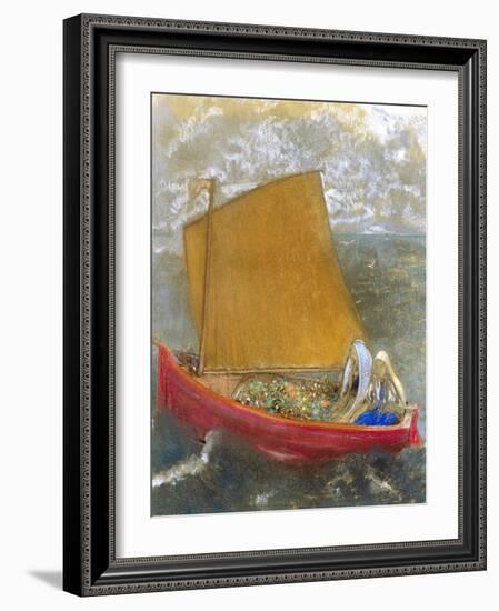 La Voile Jaune (The Yellow Sail)-Odilon Redon-Framed Giclee Print