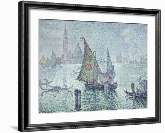 La voile verte, Venise-Paul Signac-Framed Giclee Print