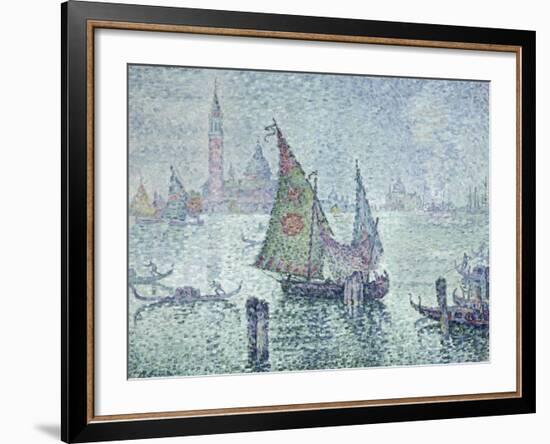 La voile verte, Venise-Paul Signac-Framed Giclee Print