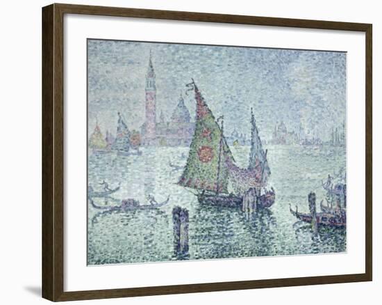 La voile verte, Venise-Paul Signac-Framed Giclee Print