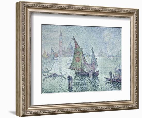 La voile verte, Venise-Paul Signac-Framed Giclee Print