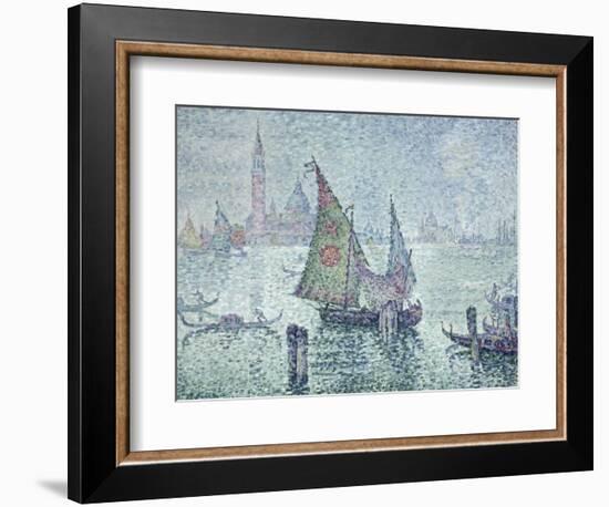 La voile verte, Venise-Paul Signac-Framed Giclee Print