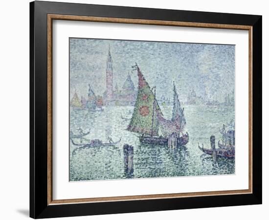 La voile verte, Venise-Paul Signac-Framed Giclee Print