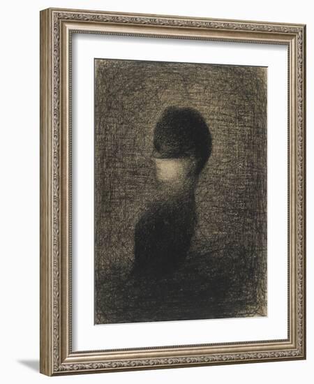 La Voilette-Georges Seurat-Framed Giclee Print