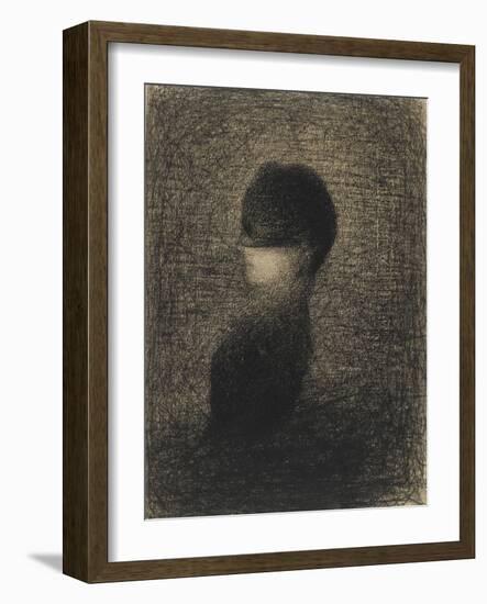 La Voilette-Georges Seurat-Framed Giclee Print