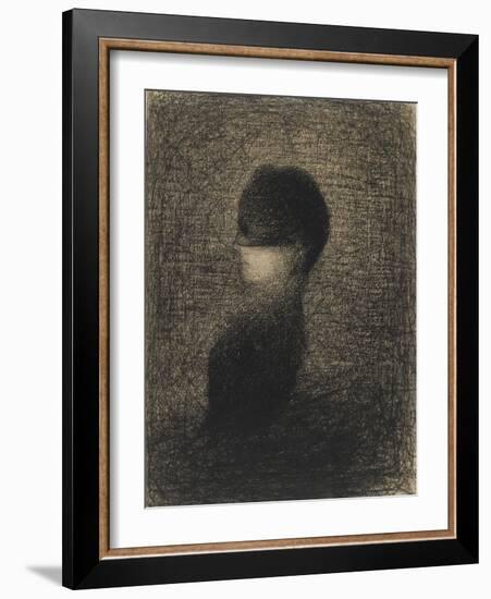 La Voilette-Georges Seurat-Framed Giclee Print