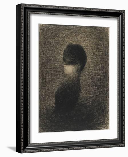 La Voilette-Georges Seurat-Framed Giclee Print