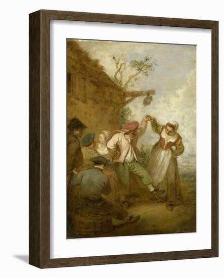 La Vraie gaieté-Jean Antoine Watteau-Framed Giclee Print