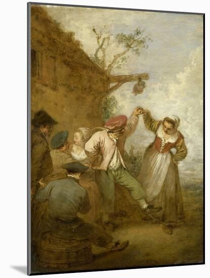 La Vraie gaieté-Jean Antoine Watteau-Mounted Giclee Print