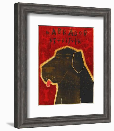 Lab (black)-John Golden-Framed Art Print