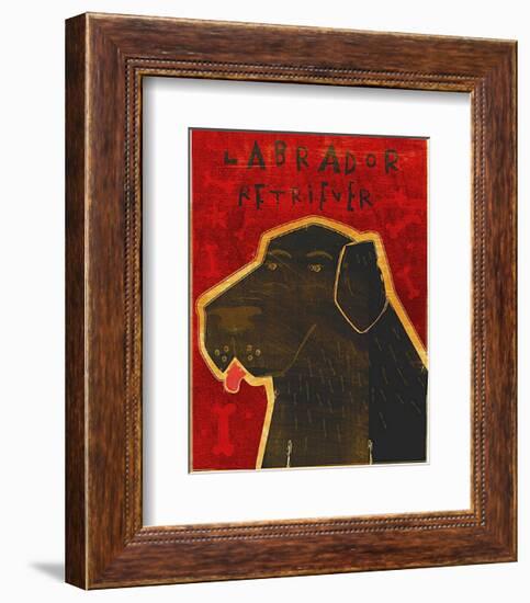 Lab (black)-John Golden-Framed Art Print