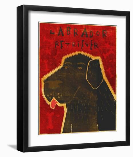 Lab (black)-John Golden-Framed Art Print