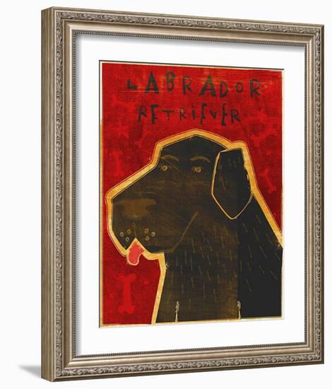 Lab (black)-John Golden-Framed Art Print