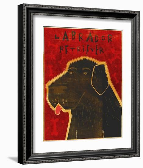 Lab (black)-John Golden-Framed Art Print