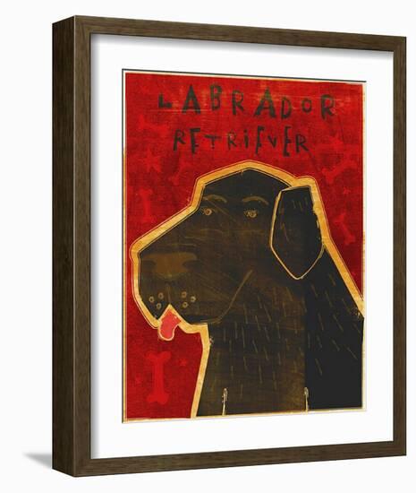 Lab (black)-John Golden-Framed Art Print