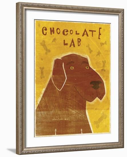 Lab (chocolate)-John W Golden-Framed Giclee Print